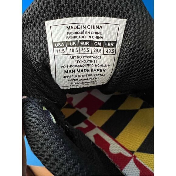 under armour man made upper yellow size 11.5 1258074-002 - Picture 5 of 6